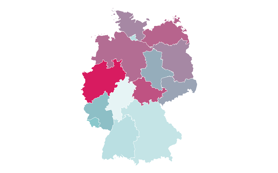 Affinità per regione — Sarah Lombardi, Germania