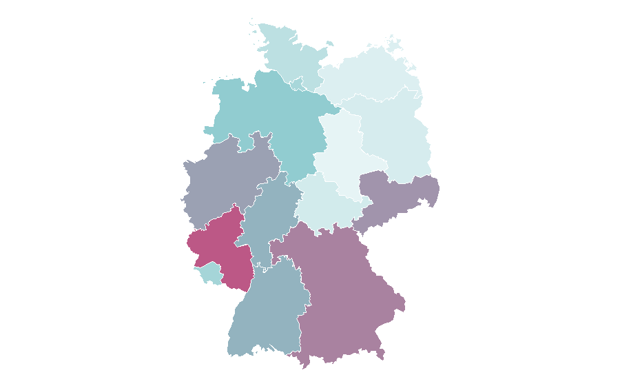 Affinité par région — Sauna, Allemagne
