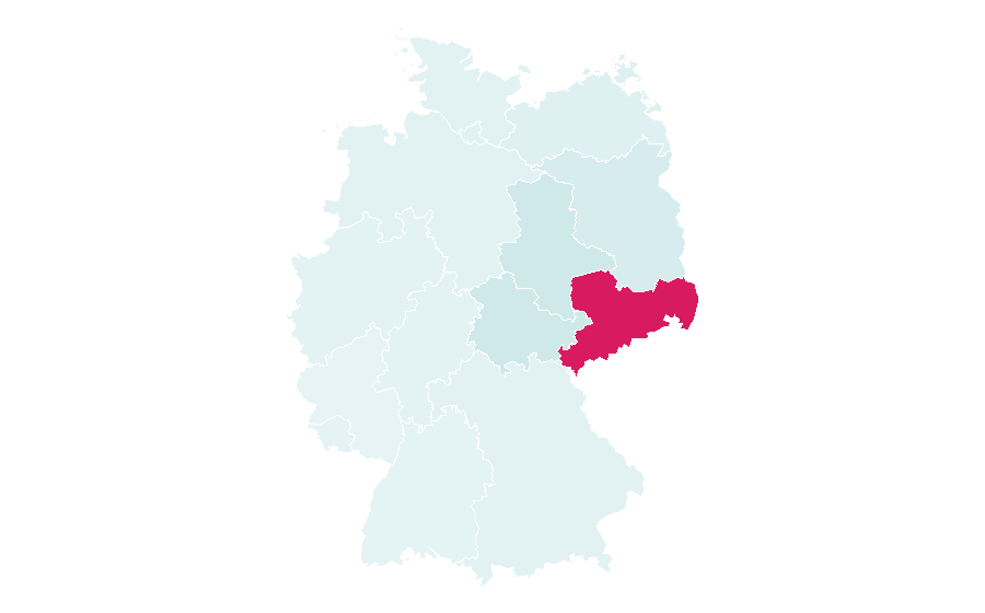 التقارب حسب المنطقة — Saxony, ألمانيا