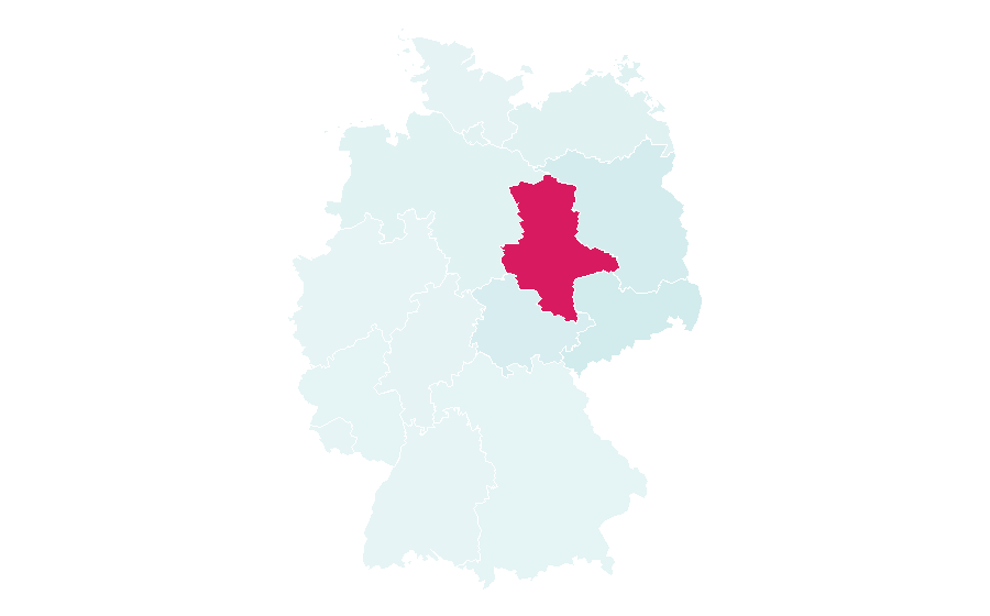 Affinité par région — Saxony-Anhalt, Allemagne