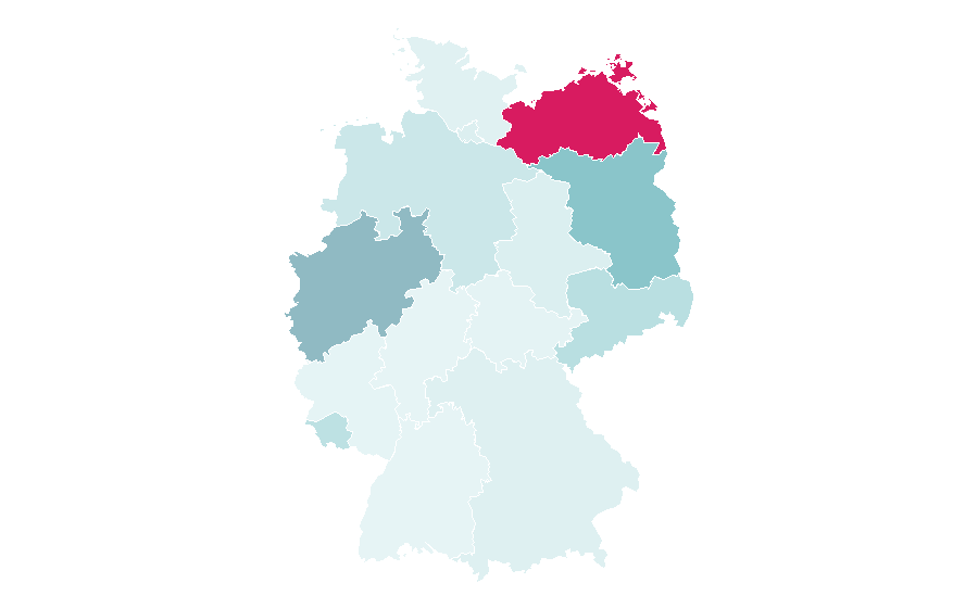 Affinity by region — SC Verl, Germany