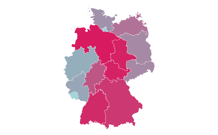 Affinity by region — Scania, Germany