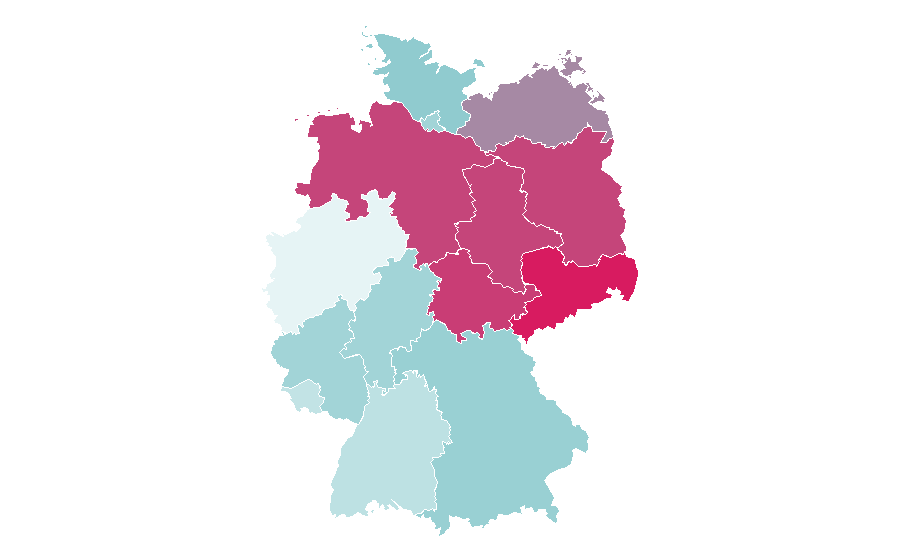 Affinity by region — Schindler's List, Germany