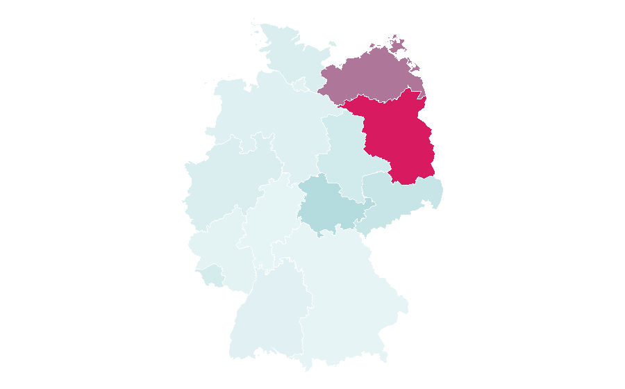 Affinity by region — Schlager Radio, Germany