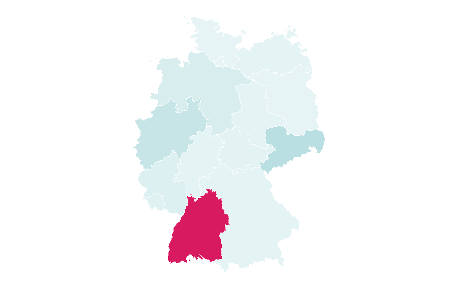 Afinidad por región — Schlossplatz, Alemania