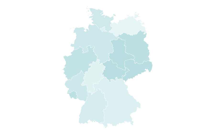 Afinidad por región — Schokoladen, Alemania