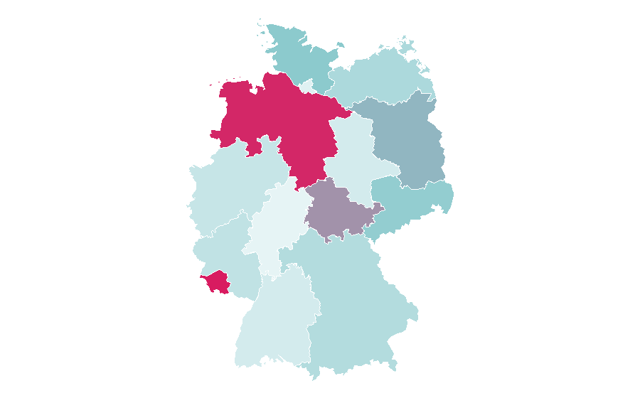 Affinity by region — School uniform, Germany