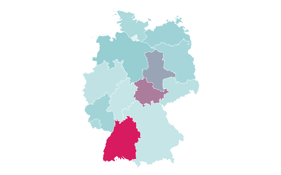 Affinity by region — Schwarzwaldklinik, Germany