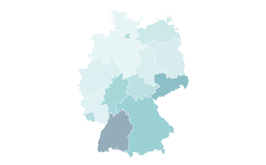 Affinity by region — Scientific journal, Germany