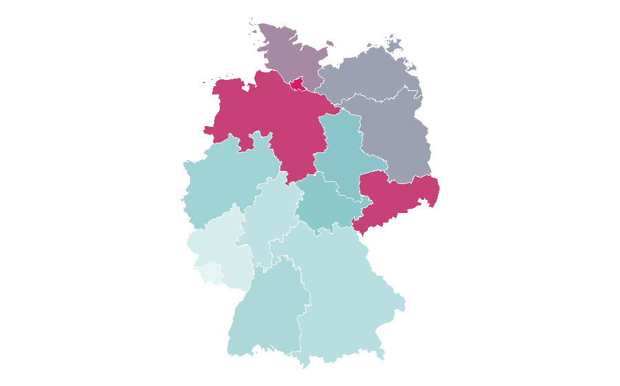 Affinité par région — Scooters, Allemagne