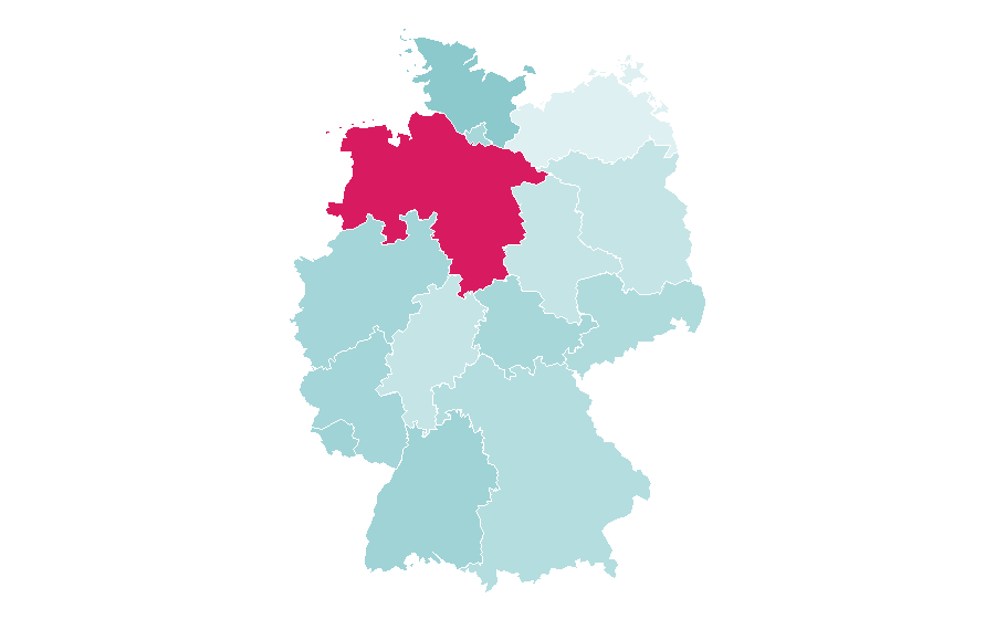 Affinité par région — Scorpions (band), Allemagne