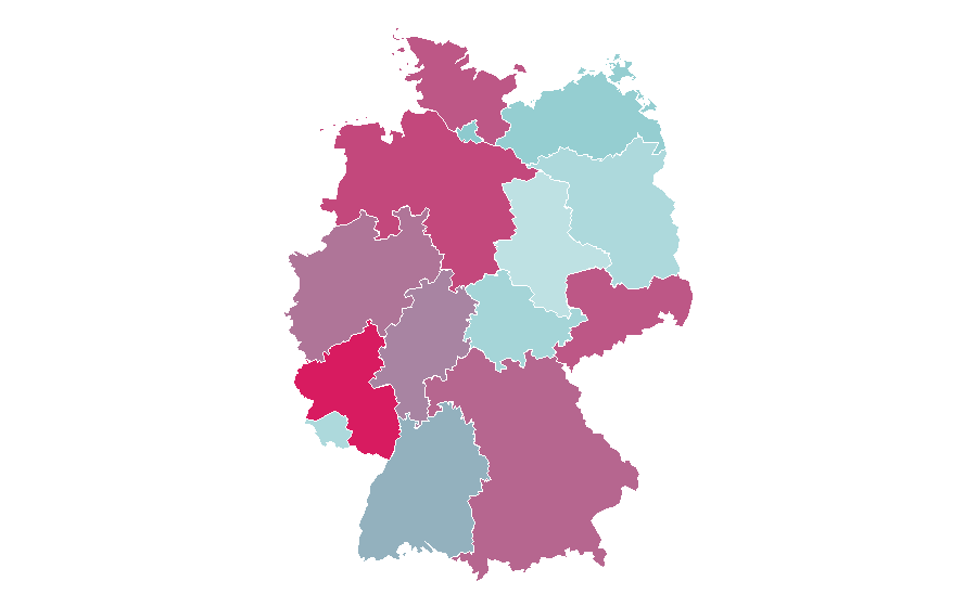 Affinité par région — Scrapbooking, Allemagne