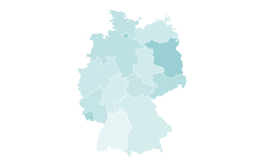 Affinity by region — Screenwriting, Germany