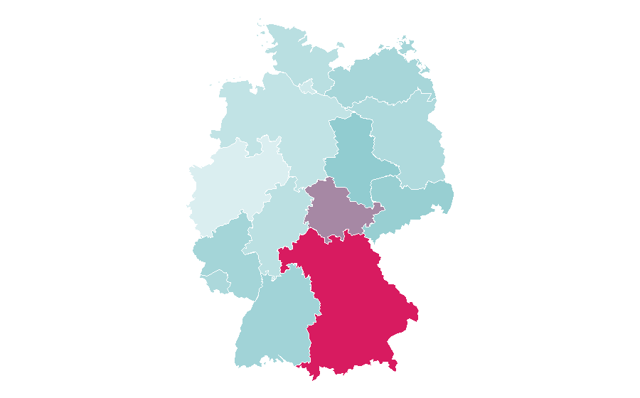 Affinity by region — Sebastian Bezzel, Germany
