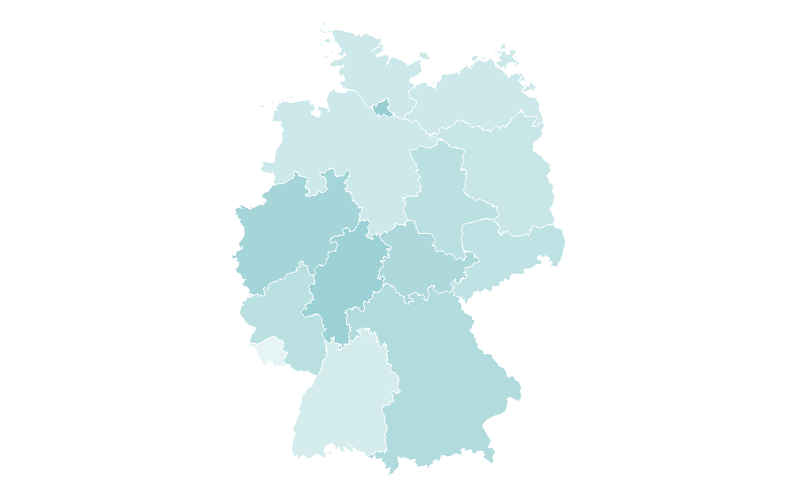 Affinity by region — Sebastian Stan, Germany