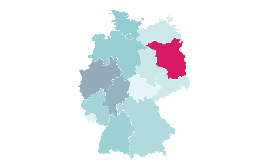 Affinity by region — Security guard, Germany