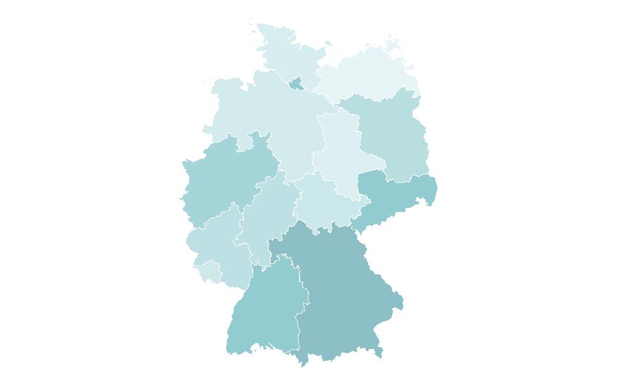 Affinity by region — Security Industry Authority, Germany