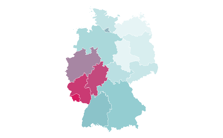 Affinity by region — Sedan, Ardennes, Germany