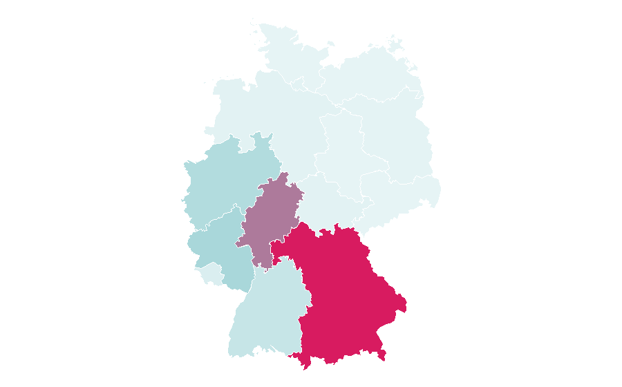 Affinité par région — Segmüller, Allemagne