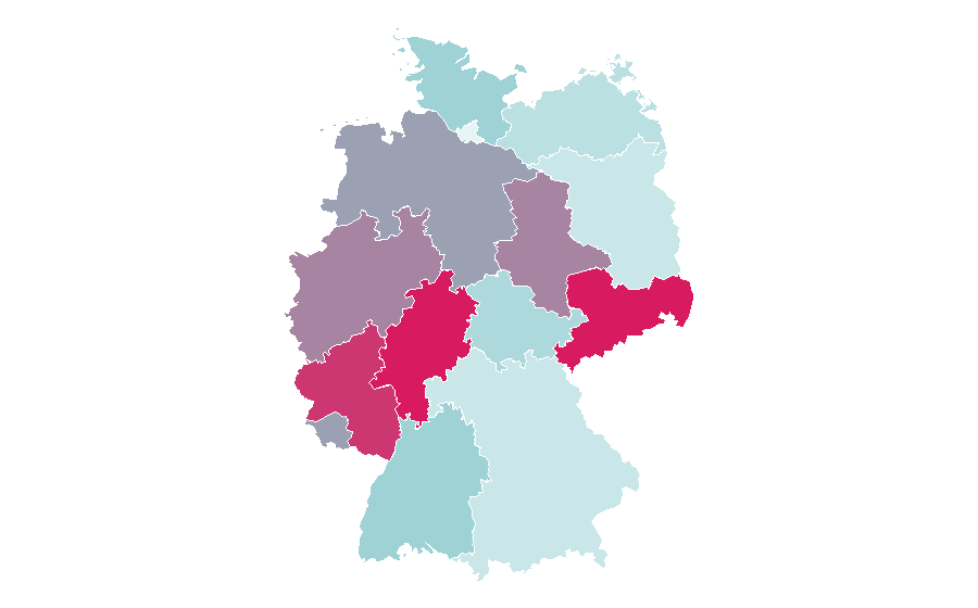 Affinity by region — Seinen manga, Germany