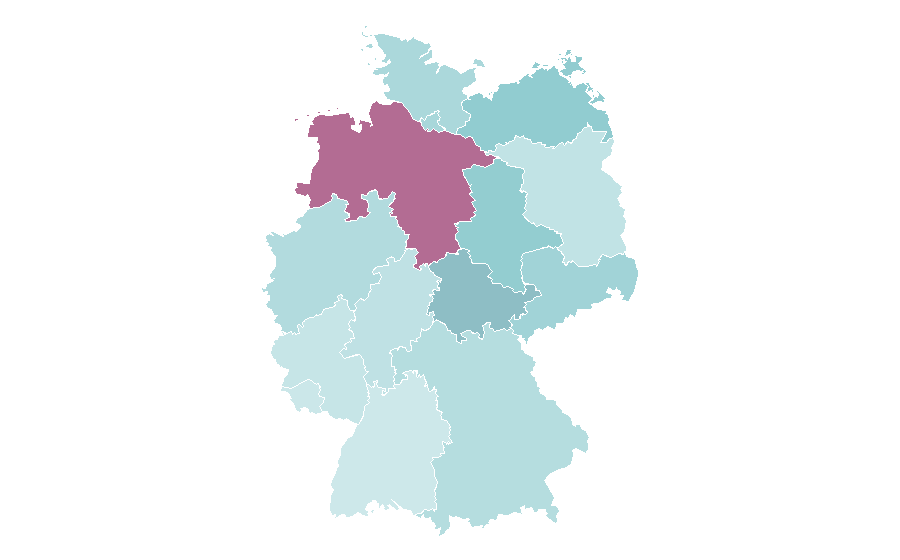 Affinity by region — Semi-trailer, Germany