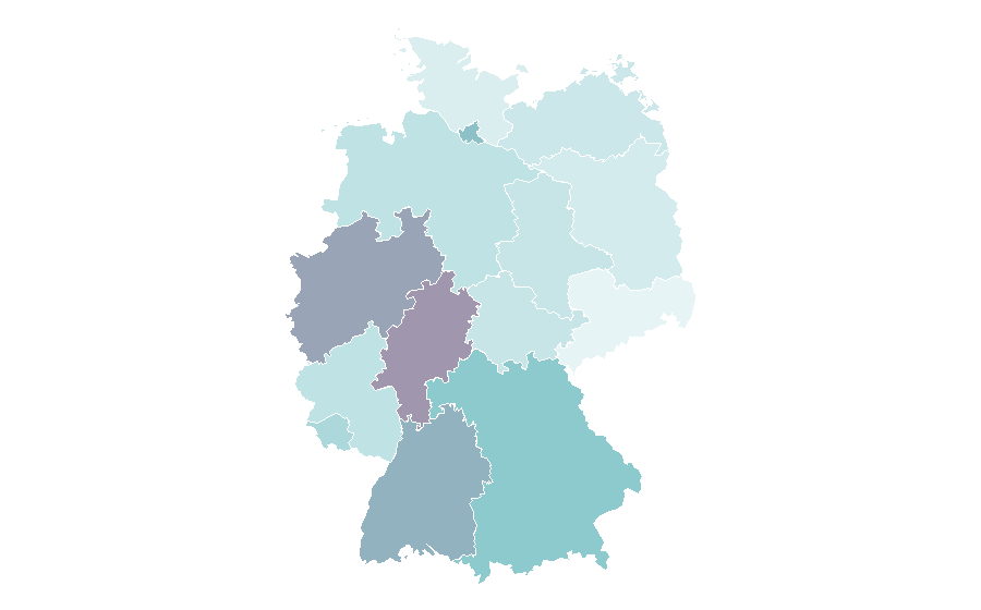 Affinity by region — Serbian language, Germany