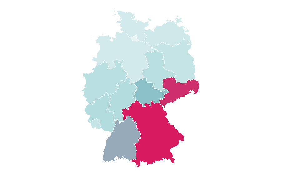 Affinity by region — Servus TV, Germany