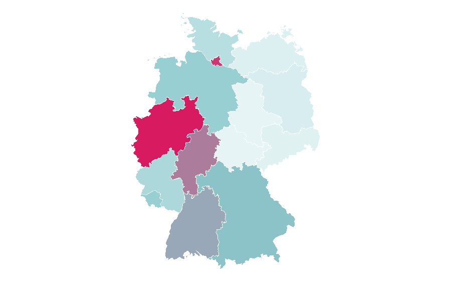Affinity by region — Sevilla FC, Germany