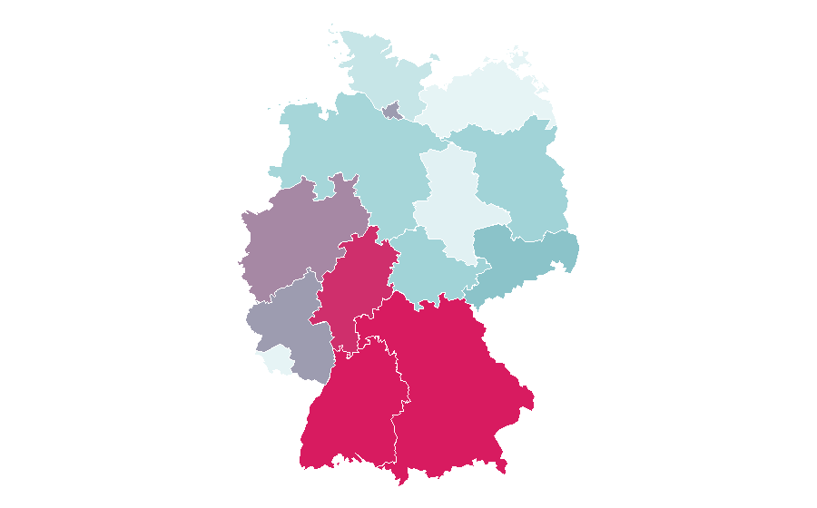 Affinity by region — Seychelles, Germany
