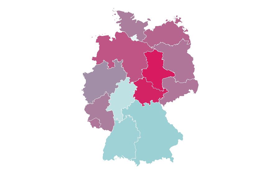 Affinity by region — Shadowhunters, Germany