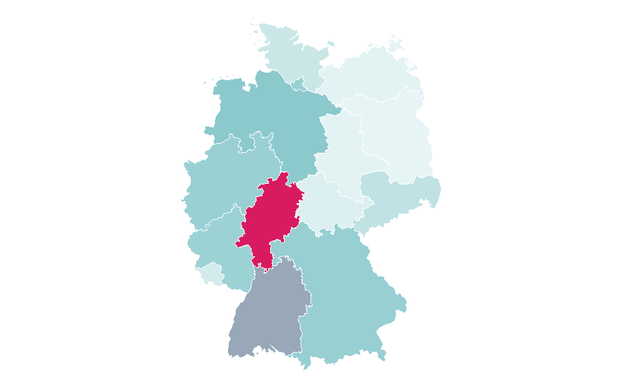Affinity by region — Shamanism, Germany