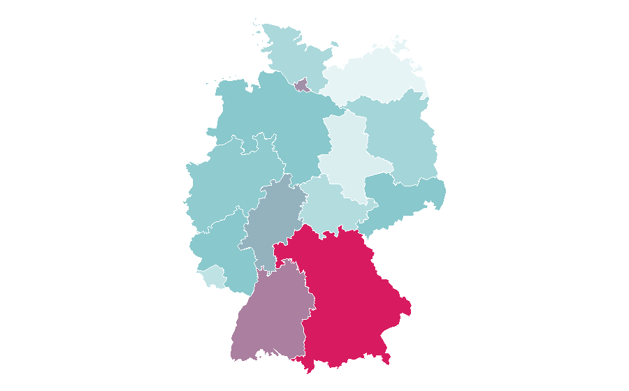 Affinity by region — Share (finance), Germany
