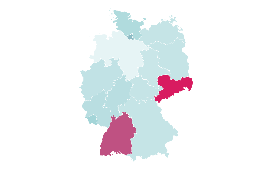 Affinity by region — Sharing economy, Germany