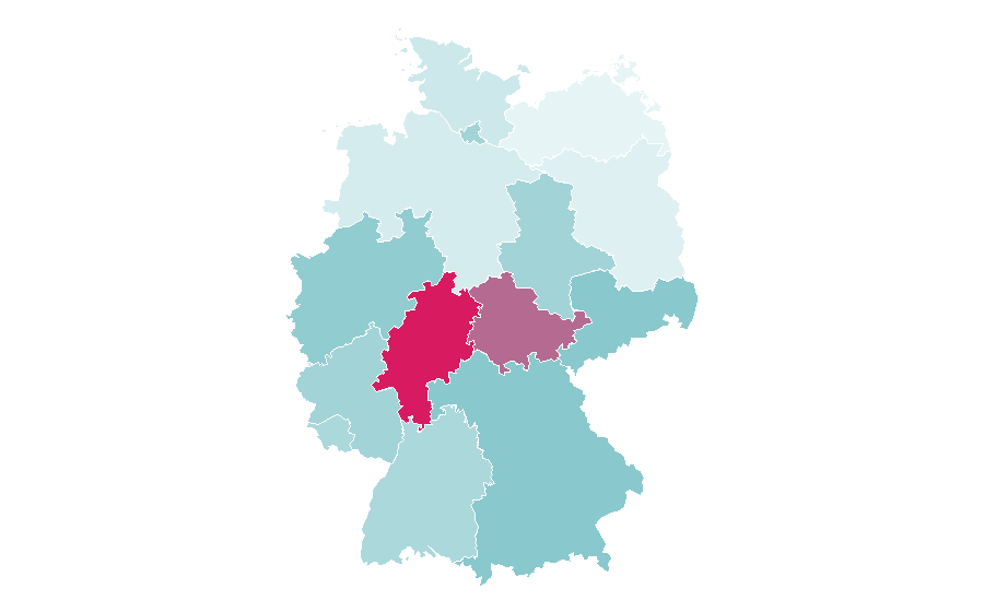Affinità per regione — Shaving, Germania