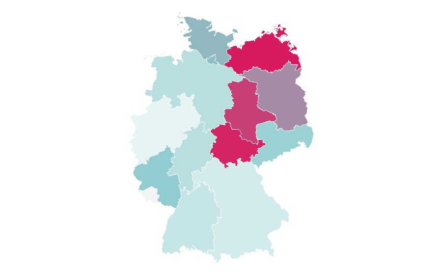 Affinity by region — Sheikh Zayed City, Germany