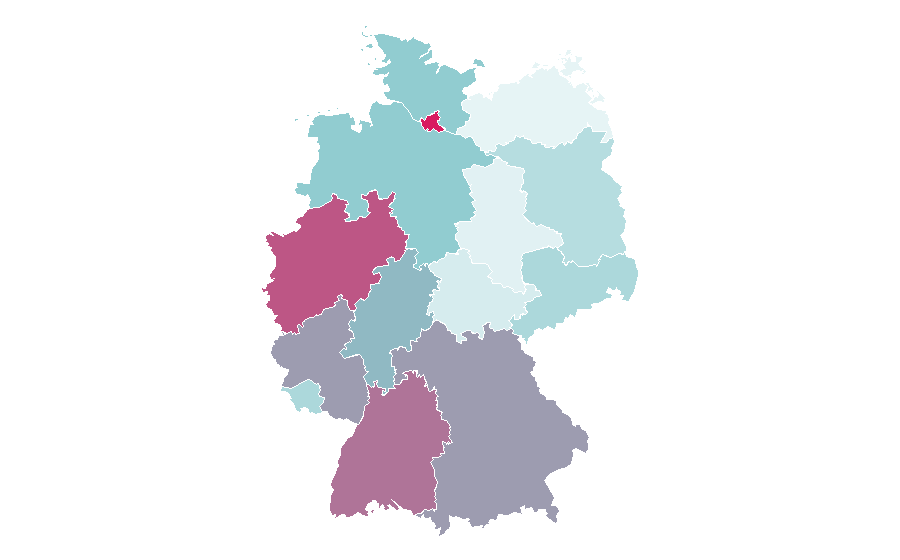 Afinidad por región — Shellac, Alemania