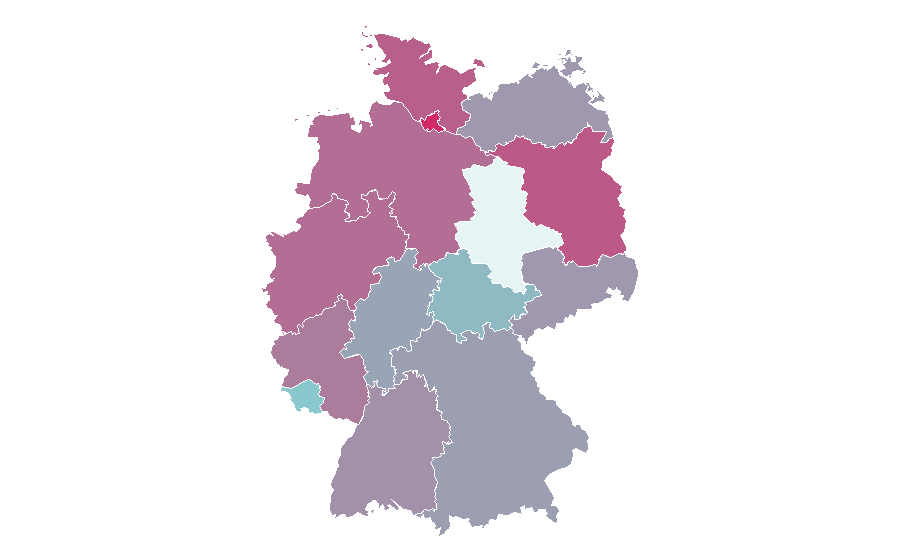 Affinität nach Region — Shirin David, Deutschland
