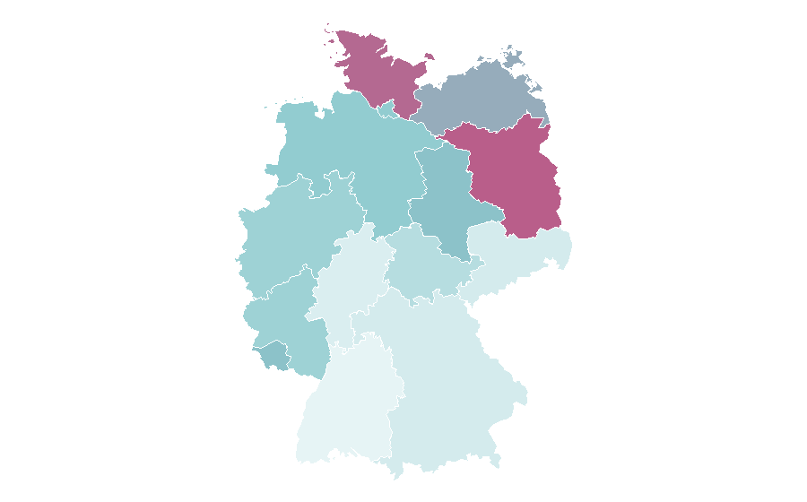 Affinity by region — Shirley MacLaine, Germany