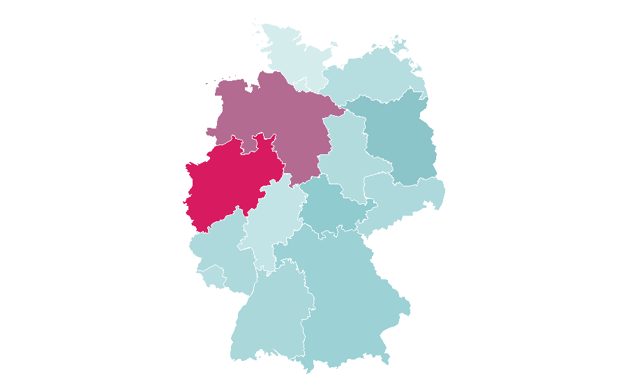 Affinité par région — Shooting sport, Allemagne