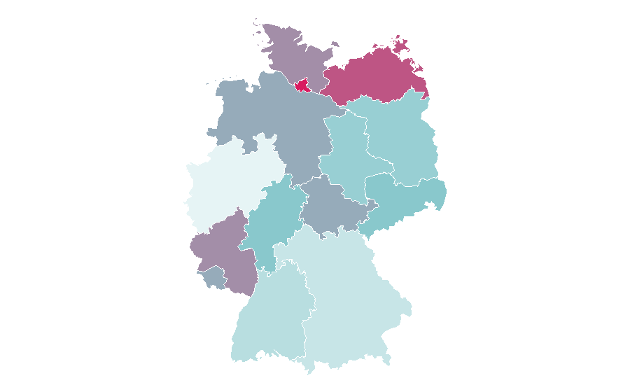 Affinität nach Region — Shopping and fashion, Deutschland