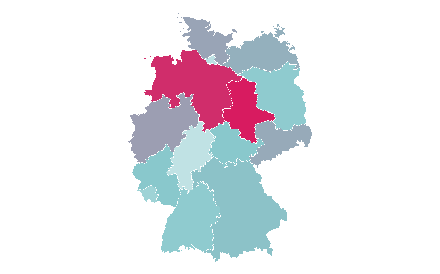 Affinity by region — Shopping Queen, Germany