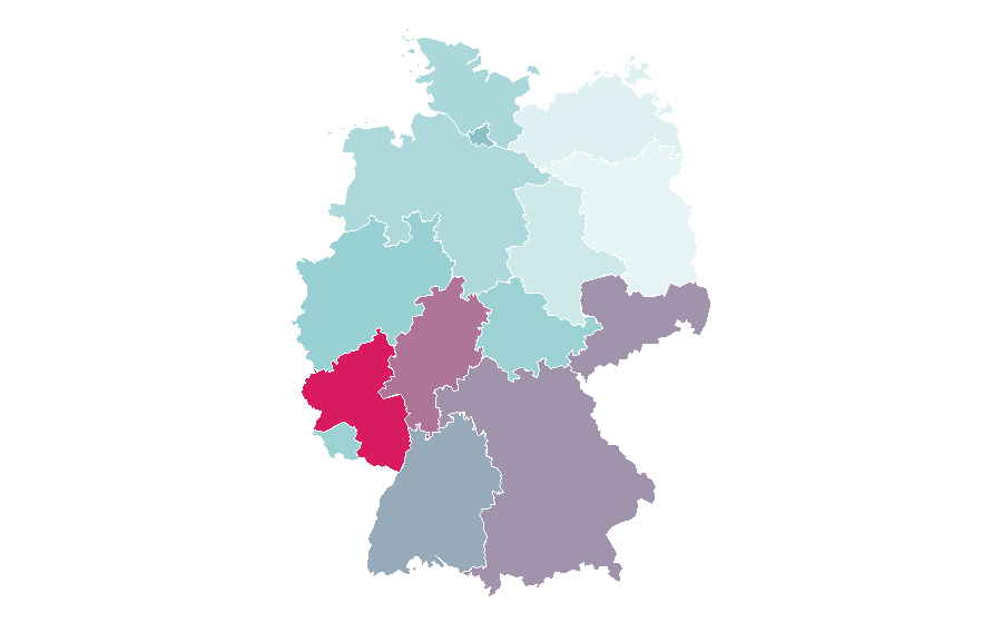 Affinity by region — Shred guitar, Germany