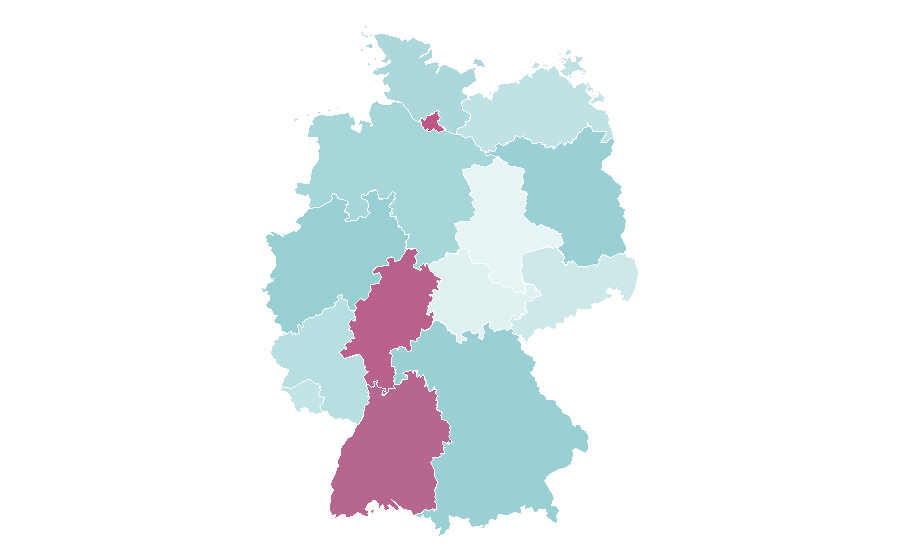 Affinity by region — Sicherheitshalber, Germany