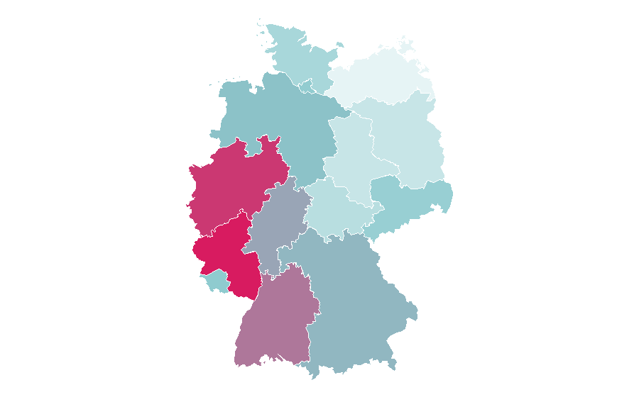 Affinity by region — Sim racing, Germany