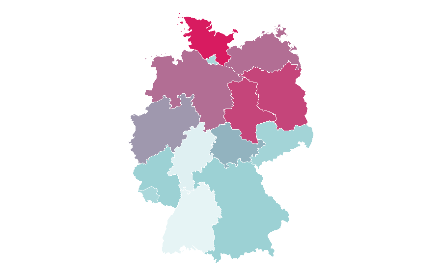 Affinity by region — Simon Baker, Germany