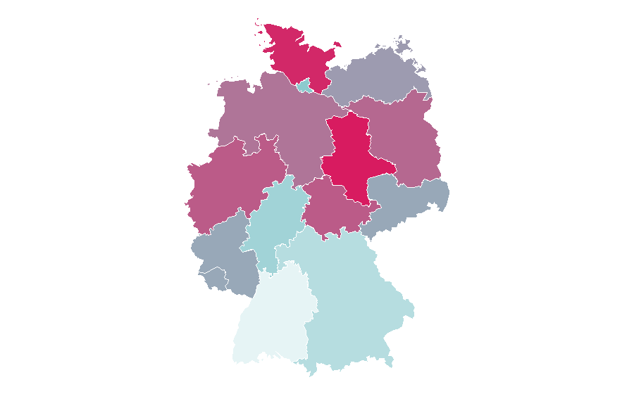 Affinity by region — Simon Pegg, Germany