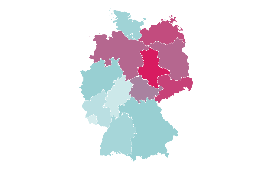 Affinity by region — Simone Sommerland, Germany