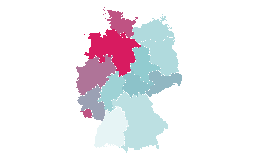 Affinity by region — Simply Red, Germany