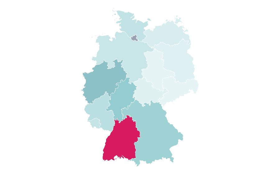 Affinity by region — SK Brann, Germany