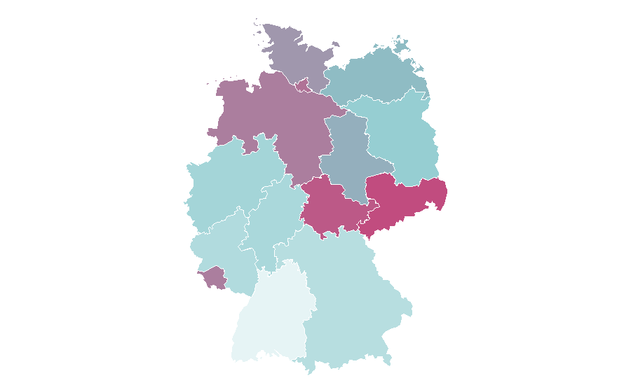 Affinity by region — Ska punk, Germany